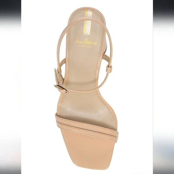 Sam Edelman Patti Ankle Strap Sandal in BEIGE Size 8 - Picture 11 of 14